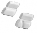 Menubox  na jídlo -  box 2- dílný bílý ( 125 ks v balení ) 