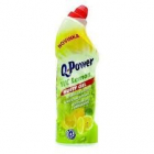 Q Power WC  lemon - hustý  gel  750 ml  -  čistič wc s vůní citronu 